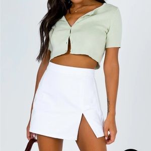 Princess Polly Lola Mini Skirt White